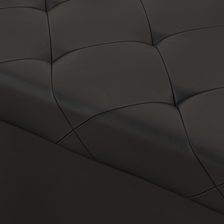  Banca Cutie de Depozitare Pliabila, Banca Taburet cu Capac si invelis din Piele Ecologica, 76x38x38 cm, Negru [8]