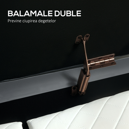  Banca de Depozitare Ovala 72L cu Capac Rabatabil, din Catifea si Lemn, 108x44x43.5 cm, Gri [6]