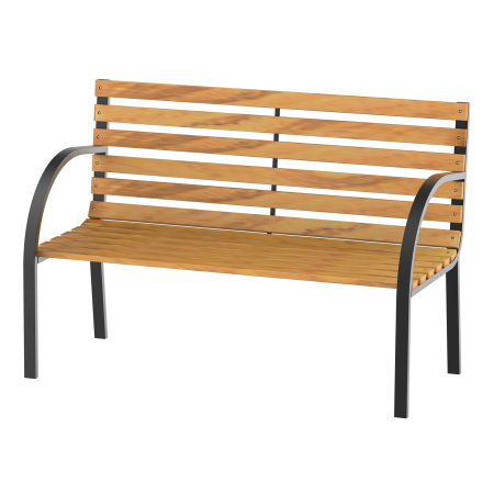 Gradina & balcon -  Banca de Gradina sau Terasa cu 2 locuri, in Otel 122L x 60L x 83Hcm