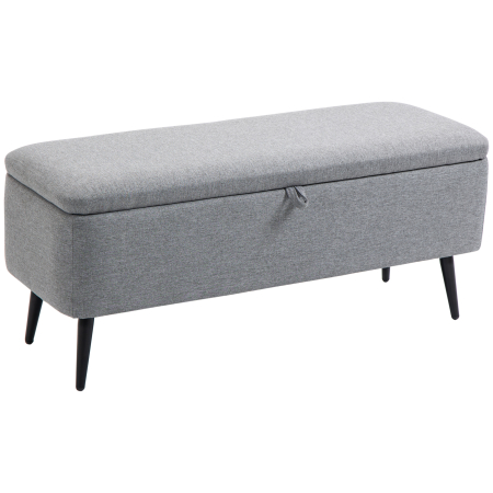 Living & hol -  Banca Dormitor 104×38×42 cm - Catifea cu Spatiu Depozitare