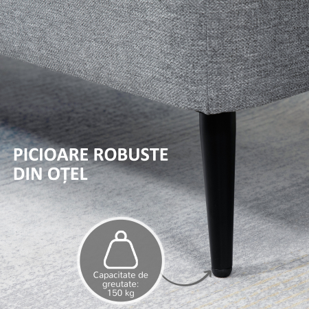  Banca Dormitor 104×38×42 cm - Catifea cu Spatiu Depozitare [4]