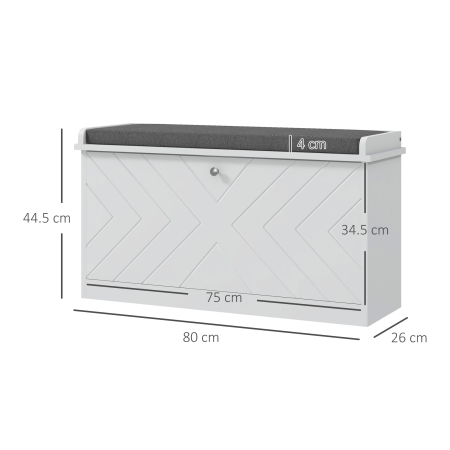 Banca pentru pantofi , banca de intrare cu sertar rabatabil [2]