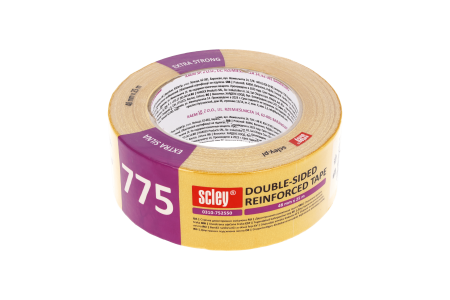 Banda dublu adeziva Scley *775*, extra puternica, ranforsata, 48 mm x 25 m [1]