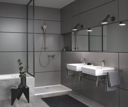 Bara de dus Grohe 26603DC0, SmartActive, 900 mm, etajera, mat, otel satinat [3]