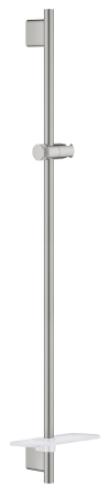 Pare, furtunuri si accesorii - Bara de dus Grohe 26603DC0, SmartActive, 900 mm, etajera, mat, otel satinat