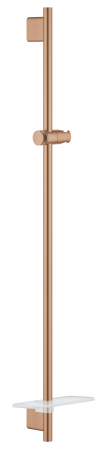 Baie - Bara de dus Grohe 26603DL0, SmartActive, aparenta, 900 mm, glisor, etajera, mat, cupru