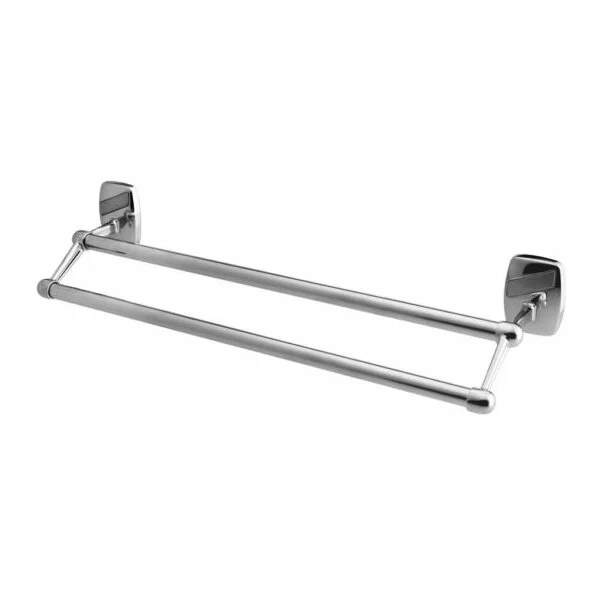 Accesorii baie - Bara dubla portprosop crom Bisk Oregon 61 cm