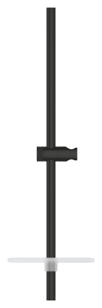 Bara dus fix Grohe 266022430, 630 mm, 78 mm, universal, suport dus reglabil, pe perete, abs, bara de dus, Negru [1]