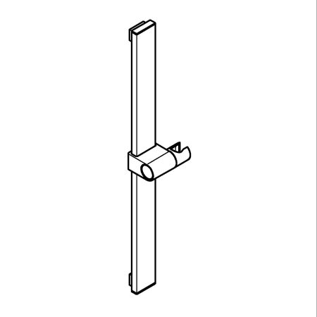Bara dus Grohe 101673GL00, SPA AQUA, aparenta, 600 mm, metal, lucios, auriu [4]