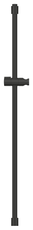 Bara dus Grohe 275242431, 900 mm, 70 mm, universal, pe perete, plastic, metal, suport para dus incorporat, Negru [1]