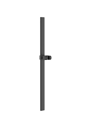 Accesorii baie - Bara dus Roca A5B07S1NB0, 700 mm, 84 mm, universal, suport dus reglabil, pe perete, metal, abs, Negru
