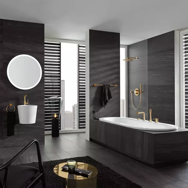 Bara portprosop Grohe Essentials 60 cm auriu lucios Cool Sunrise [1]