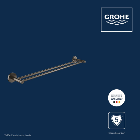 Bara prosop dubla Grohe 41203AL0, Start, 600 mm, meta, mat, grafit [4]