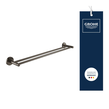Bara prosop dubla Grohe 41203AL0, Start, 600 mm, meta, mat, grafit [3]