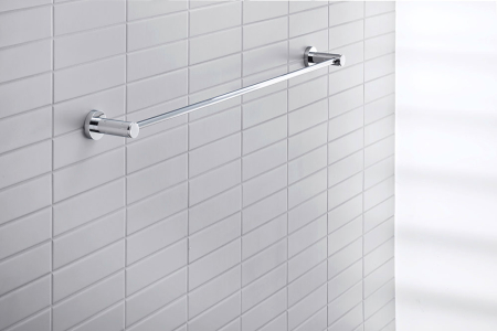 Bara prosop Duravit 0099231000, D-Code, tip instalare pe perete, design modern, fixare sigura, crom [2]