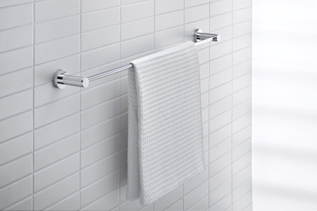 Bara prosop Duravit 0099231000, D-Code, tip instalare pe perete, design modern, fixare sigura, crom [3]
