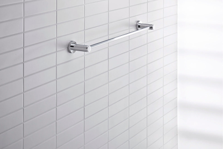 Bara prosop Duravit 0099241000, D-Code, tip instalare pe perete, design modern, fixare sigura, crom [2]