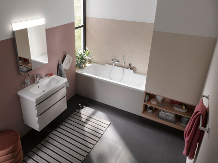 Bara prosop Duravit 0099241000, D-Code, tip instalare pe perete, design modern, fixare sigura, crom [6]