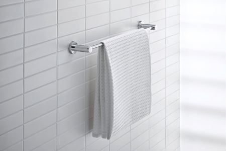 Bara prosop Duravit 0099241000, D-Code, tip instalare pe perete, design modern, fixare sigura, crom [4]