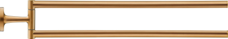 Baie - Bara prosop Duravit 0099410400, Starck T, tip instalare pe perete, numar orificii instalare 2, bronz