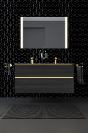 Bara prosop Duravit 0099413400, Starck T, tip instalare pe perete, numar orificii instalare 2, auriu [1]