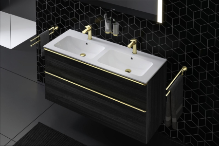 Bara prosop Duravit 0099413400, Starck T, tip instalare pe perete, numar orificii instalare 2, auriu [2]