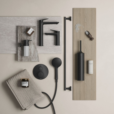 Bara prosop Duravit 0099434600, Starck T, tip instalare pe perete, numar orificii instalare 2, negru [7]