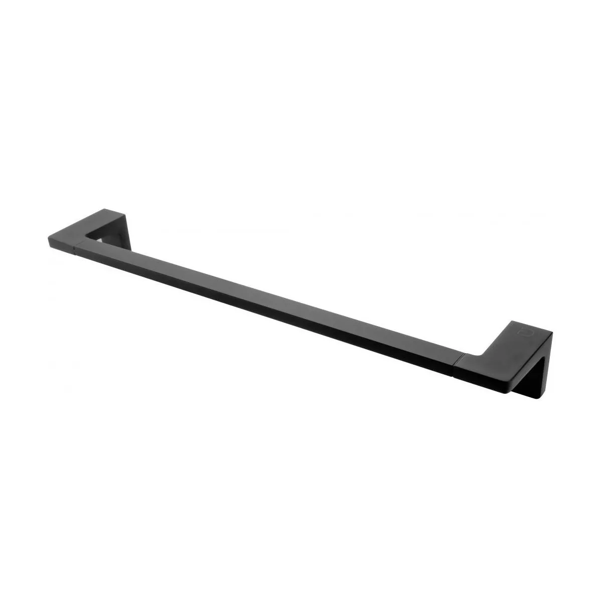 Cuiere si suporturi prosoape - Bara prosop Fdesign Piazza, 450 mm, pe perete, metal, mat, negru, FD6-PZA-03-22