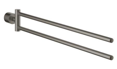 Accesorii baie - Bara prosop Grohe 40308AL3, Atrio, 489 mm, pe perete, pivotant, metal, mat, grafit