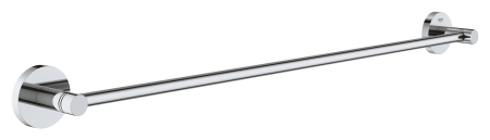 Accesorii baie - Bara prosop Grohe 40366001, 600 mm, 60 mm, 2 orificii instalare, 1 rafturi, pe perete, metal, posibiltiate lipire, Crom