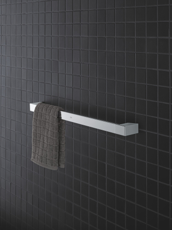 Bara prosop Grohe 40807000, 600 mm, 60 mm, 2 orificii instalare, 1 rafturi, pe perete, metal, elemente fixare, Crom [1]