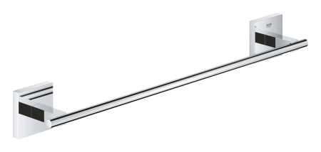 Accesorii baie - Bara prosop Grohe 40987000, 410 mm, 60 mm, 2 orificii instalare, 1 rafturi, pe perete, metal, posibiltiate lipire, Crom