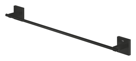 Bara prosop Grohe 410892430, 600 mm, 60 mm, 2 orificii instalare, 1 rafturi, pe perete, metal, Negru [1]