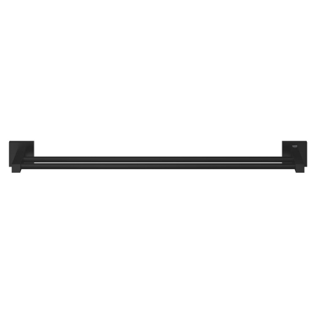 Bara prosop Grohe 411042430, Suport prosop dublu Start Cube, tip instalare pe perete, numar orificii instalare 2, negru [2]