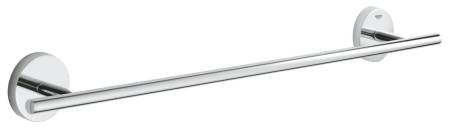 Accesorii baie - Bara prosop Grohe 41166000, 523 mm, 56 mm, 2 orificii instalare, 1 rafturi, pe perete, metal, posibiltiate lipire, Crom