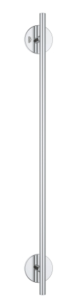 Bara prosop Grohe 41166000, 523 mm, 56 mm, 2 orificii instalare, 1 rafturi, pe perete, metal, posibiltiate lipire, Crom [1]
