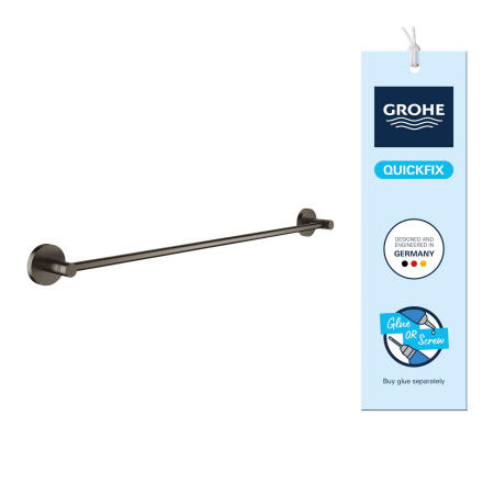Bara prosop Grohe 41178AL0, Start, aparent, 600 mm, metal, mat, grafit [3]