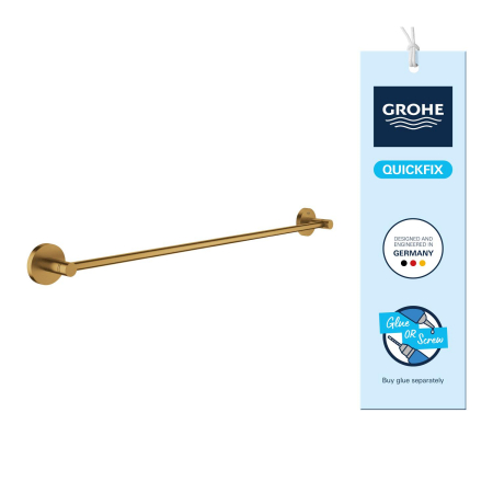 Bara prosop Grohe 41178GN0, Start, aparent, 600 mm, metal, mat, auriu [5]