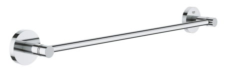 Accesorii baie - Bara prosop Grohe 41197000, 475 mm, 60 mm, 2 orificii instalare, 1 rafturi, pe perete, metal, posibiltiate lipire, Crom