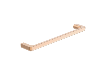 Accesorii baie - Bara prosop Roca A817029RG0, 450 mm, 70 mm, 2 orificii instalare, 1 rafturi, pe perete, metal, Cupru