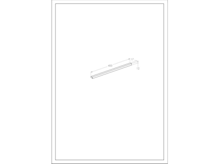 Bara prosop Roca A817030001, 600 mm, 70 mm, 2 orificii instalare, 1 rafturi, pe perete, metal, elemente fixare, Crom [1]