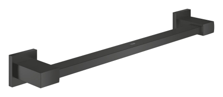 Accesorii baie - Bara sustinere Grohe 410952430, 504 mm, 81 mm, 2 orificii instalare, pe perete, metal, elemente fixare ascunse, Negru
