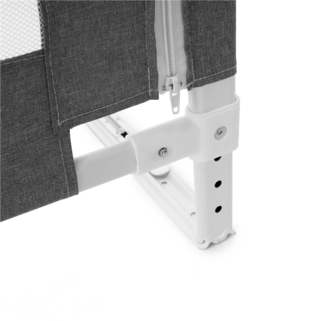 Bariera siguranta pat copii reglabila inaltime 75-95 cm, 158 cm latime, plasa respirabila, gri [22]