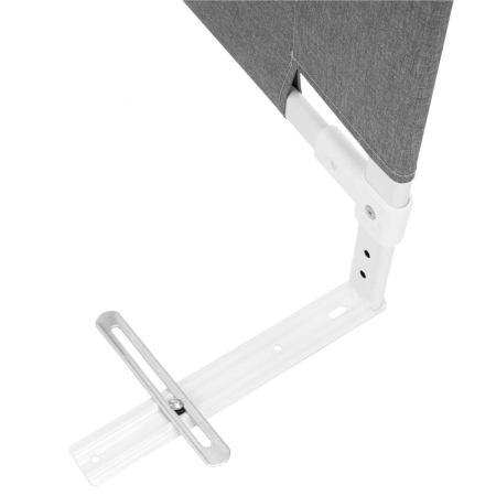 Bariera siguranta pat copii reglabila inaltime 75-95 cm, 158 cm latime, plasa respirabila, gri [19]
