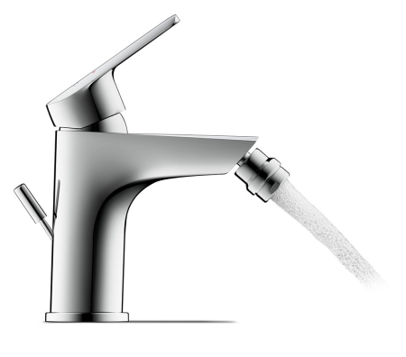 Baterie bideu Duravit N12400001010, DuraStyle, tip comanda monocomanda, marime m, tip instalare pe bideu, crom [2]