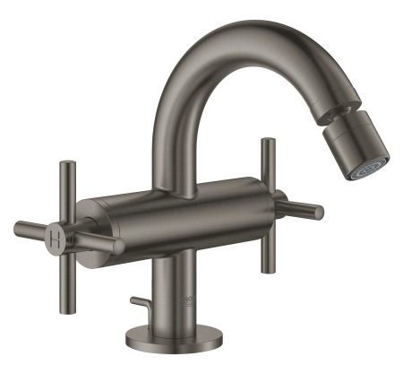 Baie - Baterie bideu Grohe 24027al3, Atrio, 3/8'', M, ventil, 167 mm, mat, grafit
