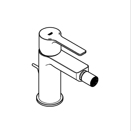 Baterie bideu Grohe 33848GN1, Lineare, S, 145 mm, ventil, mat, auriu [4]