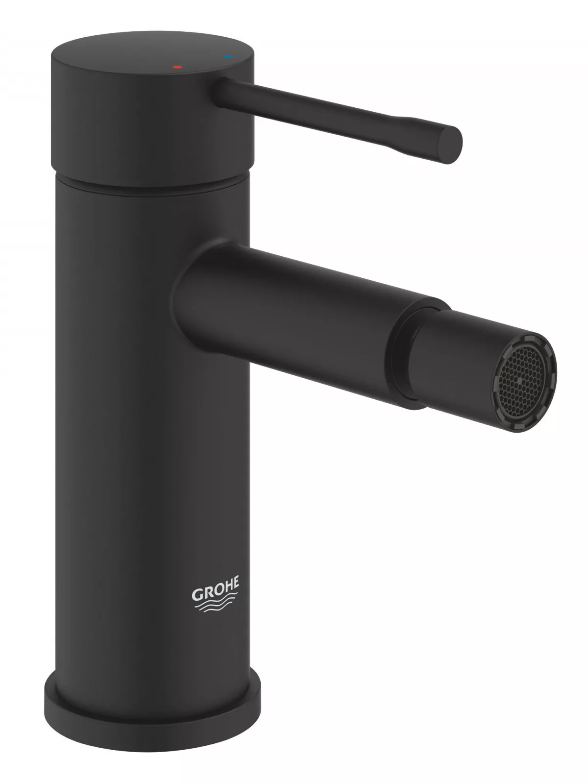 Baterii bideu si dus igienic - Baterie bideu Grohe Essence, 3/8'', M, aerator, fara ventil, mat, negru, 24395KF1