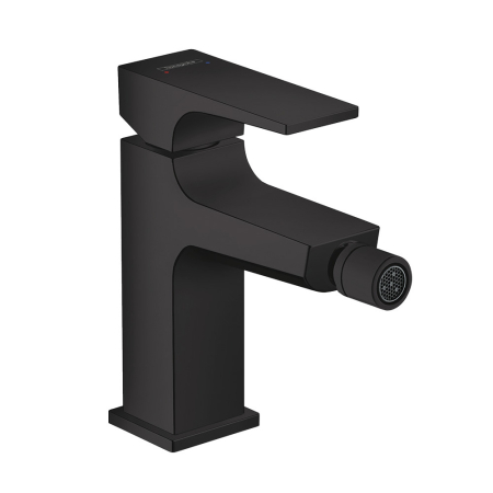 Baie - Baterie bideu Hansgrohe Metropol cu ventil Push-Open negru mat