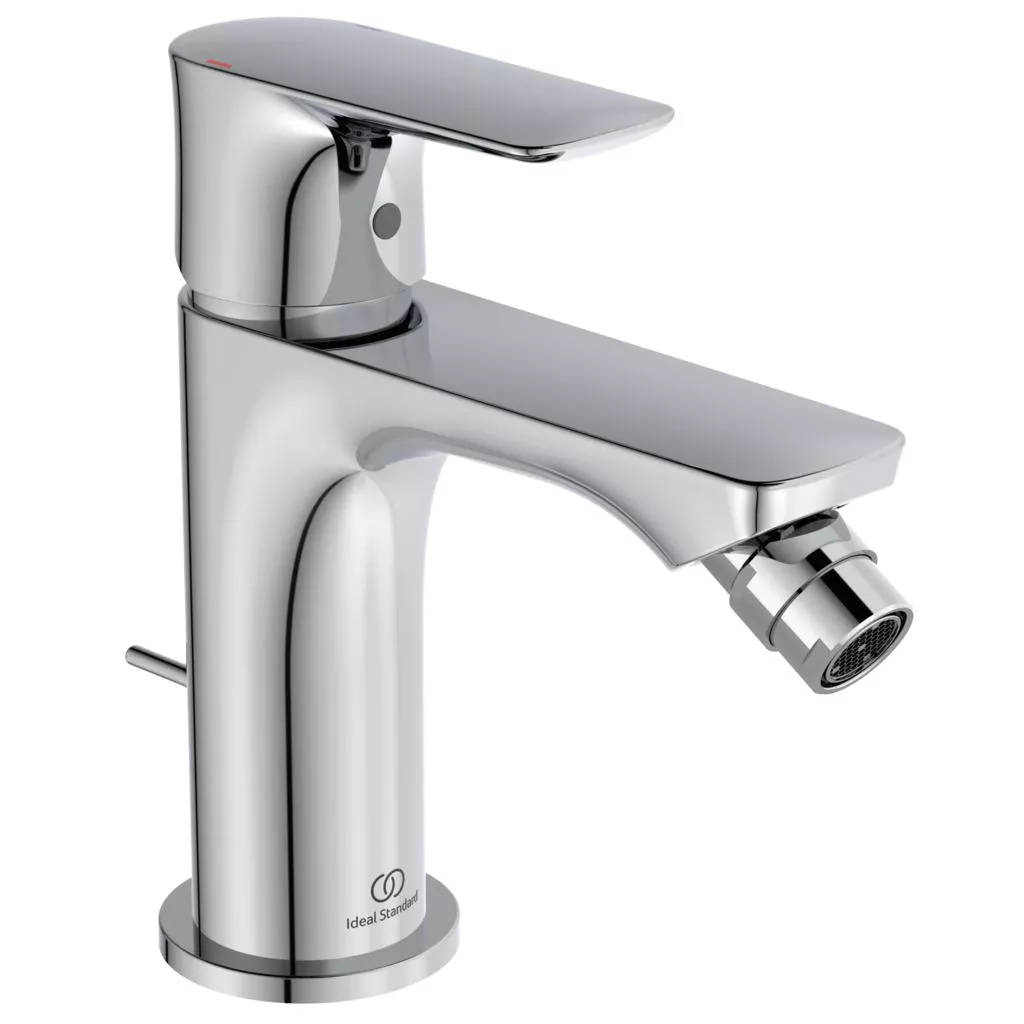 Baterii bideu si dus igienic - Baterie bideu Ideal Standard Connect Air A7030, 3/8'', marimea M, monocomanda, aerator cu bila, cartus ceramic, pop-up metalic, crom